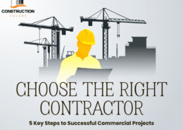 How do I choose the right contractor for a commercial construction project in Pakistan?