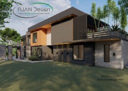 Who offers professional 3D renderings for modern house designs in Zambia?