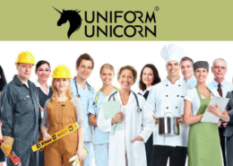 Which company offers all types of uniforms under one brand?